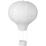 Carpeta Bunte Heißluftballon Lampions aus Papier als Deko für Geburtstag oder Party | Ø30cm,...