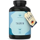 Taurin Kapseln - 2000mg Taurine Tagesdosis hochdosiert - 360 Kapseln: Big Pack - 6 Monatsvorrat -...