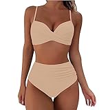 callmo Angebote Tages blitzangebote Bikini Damen Set 2025 Neu Sexy Badeanzug Bademode Hohe Taille...