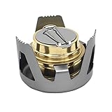 LIOOBO Campingkocher Spiritusbrenner Outdoor Kocher mit Ständer Tragbar für Camping Wandern...