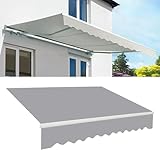 Dauerhaft Außen Ersatz Markisenstoff 280g Polyester Garten Sonnenschutz Baldachinstoff Pavillon...