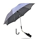 ZjRight Universal Sonnenschirm Sonnenschutz für Kinderwagen & Buggy - UV Schutz 50+ / 73 cm...