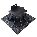 diconfa 40x Terrassenpads Gummigranulat 200x200mm, 10mm stark // WÄHLBAR: Dicke 3mm bis 15mm -...