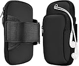 Armband Armtasche, Rennen Outdoor Handytasche Sport Laufen Doppel Reißverschluss Sportarmband für...