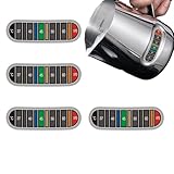 4pcs Temperaturstreifen, Thermometer Aufkleber Kaffee 0℃-70℃, Thermometer Streifen Kaffee Zum...