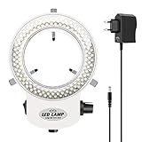Tiamu Optische Mikroskop Ringlicht mit 144 Perlen, LED Ringleuchte, LED Kamera Ring Microscope,...
