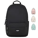 LARKSON Schulrucksack Mädchen & Jungen Teenager Schwarz - No 3 - Rucksack Damen & Herren für...