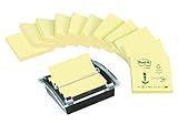 Post-it C2014Y12 Spender für Recycling Z-Notes, 1 Z- Notes Spender, 12 Blöcke/100 Blatt,...