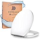 Dombach® Premium Toilettendeckel mit Absenkautomatik Abnehmbar (Weiß) WC Sitz mit Absenkautomatik,...