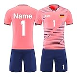 HDSD Personalisiertes Trikot Kinder Erwachsene Fussball Trikots & Shorts mit GRATIS Name + Nummer...