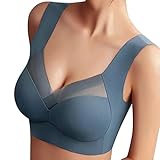 Sfit Damen Soft BH ohne Bügel Zero Feel Bralette Nahtloser BH Schlaf BH Ultra leicht Push-Up BH...