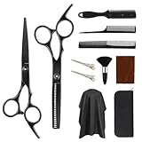 Friseurscheren Set, 6,7 Zoll Professionelles friseurschere set,Haarschere und Ausdünnungsschere set...