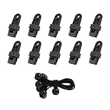 SWZA 10 Stück Planen-Clips, robuste Markisen-Clips mit Feststellgriff, Zelt-Clips,...