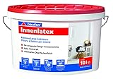 Baufan Innenlatex Wandfarbe mit hoher Deckkraft - 10l I Latexfarbe frei von Lösungsmitteln,...