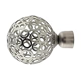 GIRASOLE HOME® Endstück für Gardinenstange mit einem Durchmesser von 18-20 mm, 2 Stück aus Eisen...