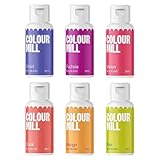 AOS Set | Colour Mill Lebensmittelfarben auf Ölbasis Tropical Colours Set 6x 20ml | Food Coloring...