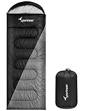 Schlafsack Outdoor für Camping: Sportneer 3-4 Jahreszeiten Sleeping Bag 1,7kg Tragbar Ultraleicht...