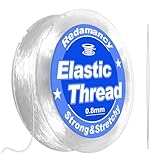 Redamancy 0,8mm x 50m Elastische Schmuckfaden, Transparente Perlen Faden, Nylonband, Gummiband für...