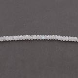 Beads Gemstone 1 Strang Natural White Rainbow Moonstone Faced Rondelles – runde Perlen 7 mm –...