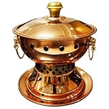 Traditionelle chinesische alte Pekinger Feuerpfann Hot Pot Mini-Kochtopf-Kochgeschirr, Kupferkocher...