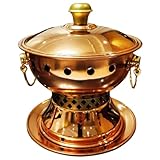 Traditionelle chinesische alte Pekinger Feuerpfann Hot Pot Mini-Kochtopf-Kochgeschirr, Kupferkocher...