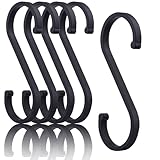 Ruimooto S Haken, 8 Stück S-Haken Aluminium, Durchmesser Bis 32mm S-Förmige Haken, für Küche...