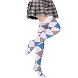 Cocila Frauen-Plaid-Hohe Elastizität Über Knie-Socken Art Und Reizvolle Business Socken Lange...
