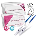 25 Ovulationstest+10 Schwangerschaftstest, Kinderwunsch Ovulationstest Kit, Ovulationstest mit 25...