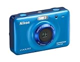 'NIKON COOLPIX S30 Digitalkamera Compact 10,1 Megapixel, 2,7-Display 3 x optischer Zoom blau