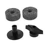 iplusmile 2 STÜCK Teiliges Becken Felt mit Kunststoffschraube Handknopf Filzunterlegscheiben...