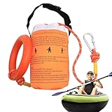 Wasserrettungs-Wurftasche – Hochfeste Schwimmhilfe mit 400 kg | Wurfbare Sicherheitsseiltasche...