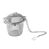 HAMPPLIES Teeball Filter Aromaschutz für Tee Gewürze Perfekter Teegenuss ohne Schwimmende...