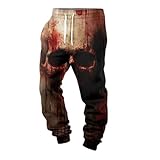Generisch Halloween Herren Horror und Blutig Drucken Freizeithose Bequeme Atmungsaktiv Sporthose...