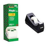 Scotch Magic Tape - Vorteilspack 8 Rollen, 19 mm x 33 m & C38 Schreibtisch Klebebandabroller,...