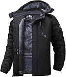 Tansozer Skijacke Herren Winter Wasserdicht Winterjacke Warm Gefüttert Regenjacke Atmungsaktiv...