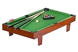 Leomark Billard aus Holz - Mini Tisch - Billardtisch mit 2 Queues, Holzoptik, für Kinder, Mit...