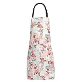 XIEJINJIA Plus Size Schürze Verstellbare Wasserfest Canvas Übergröße Kochschürze mit 2...