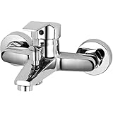 Youyijia Badewannenarmatur Duscharmatur Einhebel-Brausemischer-Dusche Set Mischbatterie Silber Bad...