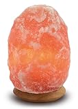 HIMALAYA SALT DREAMS Beleuchteter Salzkristall Rock mit Holzsockel, Kristallsalz aus...