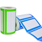 Namensaufkleber Etiketten Selbsteklebend - 2 Rollen 500 Sticker Insgesamt - 9 x 5 cm -...