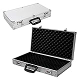 FANTASK Waffenkoffer Gewehrkoffer 47 x 25 x 8,3cm, Munitionskoffer Jagdkoffer Pistolenkoffer