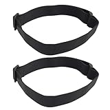 Vidsmow 2 PCS Elastisches Stirnlampenband für Stirnlampe, Schwarz, Verstellbar und rutschfest,...