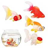 Schwebende Fische,4er-Set Fischdekorationen | Realistische Meerestiere Deko für Aquarium...