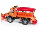 bruder 02572 - MB-Unimog Winterdienst mit Räumschild - 1:16 Fahrzeuge, Schneepflug, Schneeräumer,...