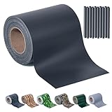 Sichtschutzstreifen Zaun 35 m x 19 cm inkl.20 Clips, Sichtschutz Zaunfolie PVC Sichtschutzstreifen...