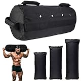 Favuit Sandsack, Gewichtssack für Fitness Krafttraining Verstellbar Sandbag mit 3 Innentaschen Core...