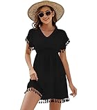 Onfettic Damen Strandkleid Sommer Badeanzug Strandtunika Chiffon Strandponcho Sommerkleider Bikini...