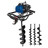 Scheppach Benzin Erdbohrer EB2000 | Erdlochbohrer Pfahlbohrer Gartenbohrer | Bohrerlänge 800mm |...
