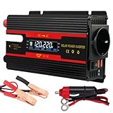 Wechselrichter Spannungswandler DC 12V / 24V auf AC 230V Modifizierte Sinuswelle Inverter 2000W mit...