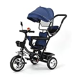 MAYMA Kinder-Dreirad mit wendbarem Sitz, Dreirad für Kinder, mit Stauraum, Sonnenblende,...